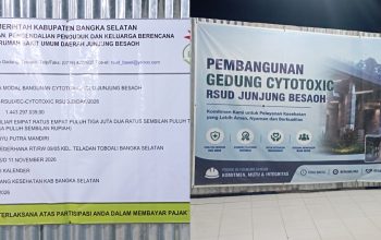 Rp1,4 Miliar Dana DAK Digelontorkan untuk Bangun Gedung Cytotoxic RSUD Junjung Besaoh