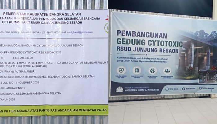 Rp1,4 Miliar Dana DAK Digelontorkan untuk Bangun Gedung Cytotoxic RSUD Junjung Besaoh